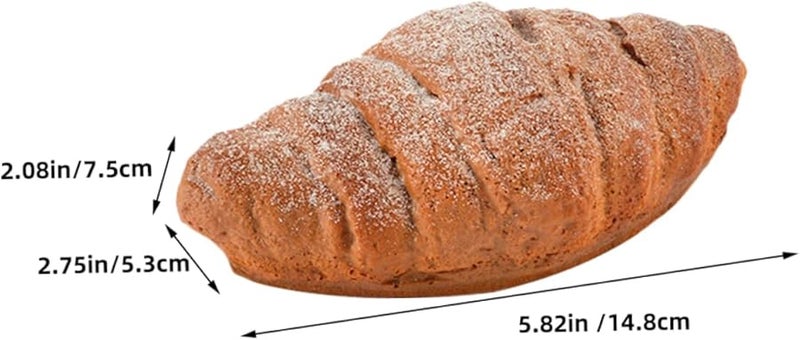 Lifelike Artificial Croissant Bread Model Prop For Display Photography - Image 2